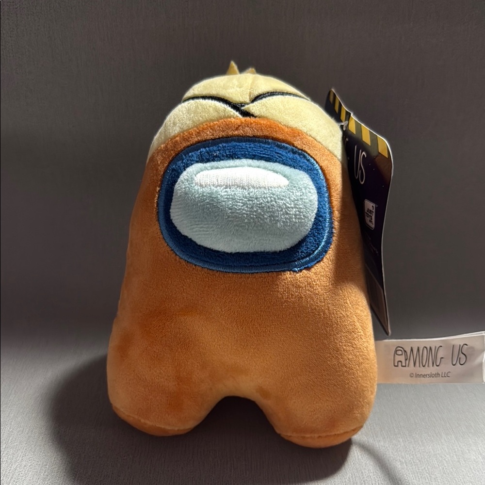 Among Us Plush Toy Just Toys 6" Plush Series 4 (Orange w/Bandages) NWT
